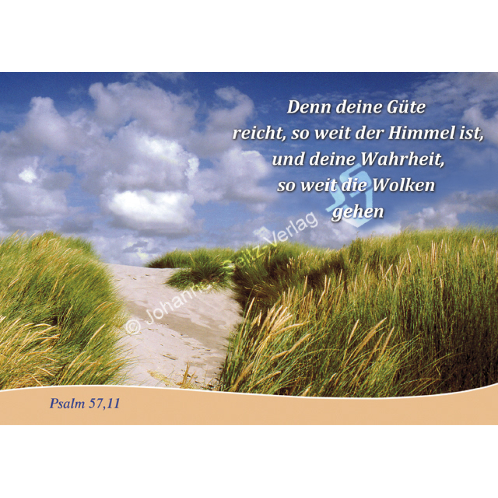 Postkarte Psalm 57,11