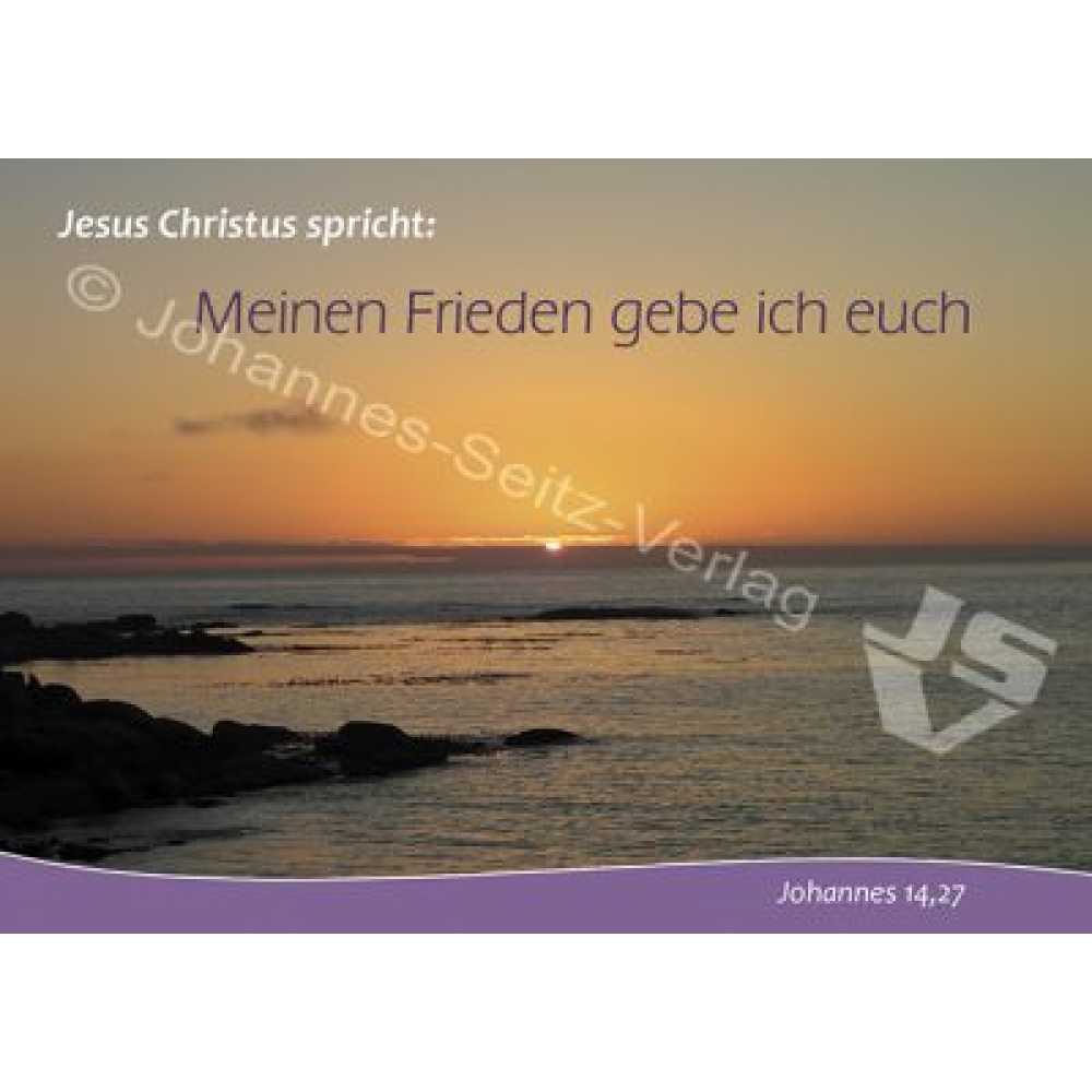Postkarte Johannes 14,27