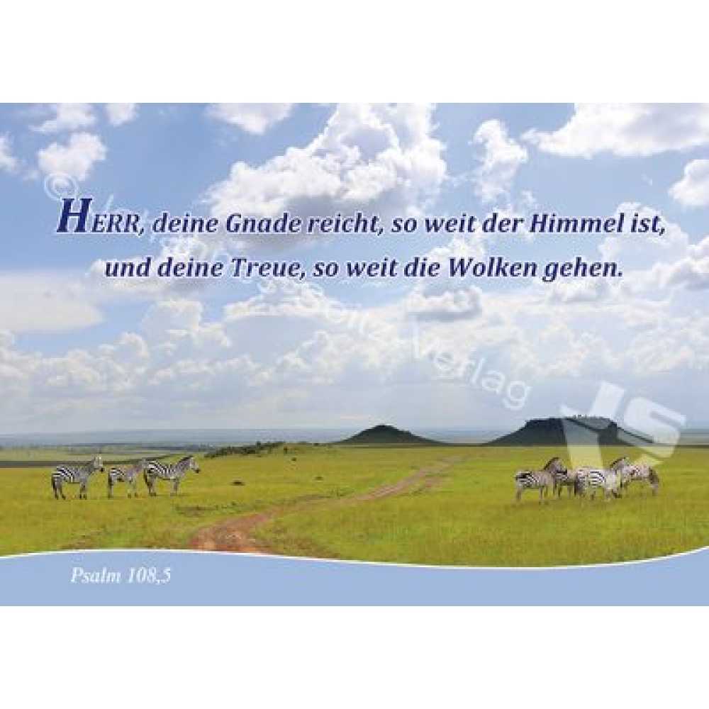 Postkarte Psalm 108,5
