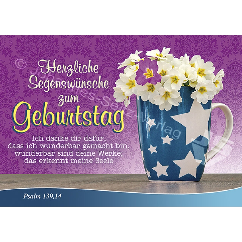 Postkarte Psalm  139,14